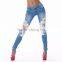 New Design Women Leggings Fashion Candy Denim Jean