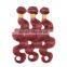 Xuchang Hair Factory Wholesale Price Unprocess 7A Grade Body Wave Human Hair Weave Colored 33#