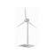 White Primary Color Solar Powered Small Plastic Windmill