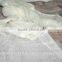 Hand woven white linen scarf