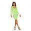 long sleeve Sexy Night Clubwear Tight Transparent Jumpsuits For Women