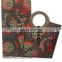 african wax prints fabric bag 100% Cotton African Fabric Real Wax African wax matching bags one set HW503003