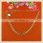 2017 fashion gold metal necklace/metal links necklace for decoration