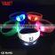 Happy Festival Christmas Glow in Dark Sound Activated Motion Activated LED Light up Bracelet
