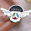 High quality metal novelty pilot badge for clothes