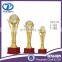 Custom made electroplating metal soccer awards trophy /football sport trophy made in china