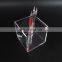 Cubic shape high clear acrylic pen holder box
