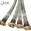 Acid and Alkali Resistance Stainless Steel Braid Cover PTFE Flexible Steam Hose With Coupling