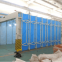 Telescopic paint spray booth of large workpieces