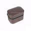 Leather watch box men and women small mini watch storage box portable zipper watch bag thickened shockproof watch box