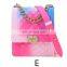 Rainbow Graffiti Lingge Bag Women PVC candy purse Chain Shoulder Messenger Bag Female girl Handbag Bags