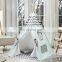 Kids Cotton Canvas Teepee Tent Children Play Tent Indoor Outdoor Toy Tent for Girls and Boys