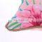Recycling Custom animal Toucan printed pillow polyester canvas water resistant outdoor cushion for home decor sofa