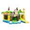 Gorilla Jungle Theme Jump House Commercial Inflatable Bouncer Castle With Slide