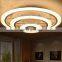 Acrylic metal fixture surface white modern ceiling lamp