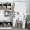Modern Large Full Length Floor Mirror Full Body Tall Mirror Free Standing or Wall-Mounted Brushed Thin Frame for Bedroom