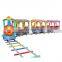 Amusement park equipment electric track tourist train rides for sale