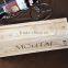 Custom Logo and Color Sliding Lid Wooden Vintage Wine Box for Single Bottle