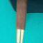 Classic solid wood leg with castor HW-AP006 black castor leg furniture parts