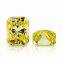 Wholesale Lab Grown Diamond Moissanite Yellow Color Vvs Rectangle Cut Loose Moissanite Melee Gemstone