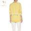 Round Neck Yellow Women Oversized jumper Sweaters