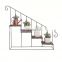 American Retro Iron Wood Stair Flower Stand Floor-to-floor Flower Pot Stand Small Pot Shelving Home Decor