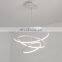 LED Modern Circular Ring Chandelier 1 - 3 Rings pendant light Home Hotel Lighting restaurant bar personality pendant lamp