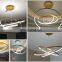 Indoor Modern Circular Ring Chandelier 1 - 3 Rings pendant light Home Hotel Lighting