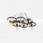 Retro industrial style wheel hemp rope  pendant light for decorate