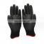 Bodyguard Construction Builder Black Polyurethane Grip Palm Fit Coated Work Safety Hand PU Gloves for winter