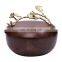 teak solid wood bowl