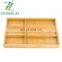 Hot Sale Bamboo Utensil Drawer Organizer with 6 Compartments