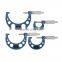 4pcs 0-100mm 0.01mm Accuracy Carbide Outside Micrometer Set for Gauge Measure Tools