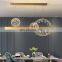 Modern Minimalist Ceiling Hanging Lamp For Dinner Room Restaurant LED Chandelier Italian Bar Table Crystal LED Pendant Light