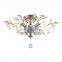 Modern Lamp Luxury Living Room Chandelier Bedroom Lamp Villa Round Creative Iron Crystal Lighting
