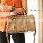 New design leather boston bag barrel handbag leather women duffle bag