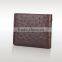 High Quality Brown color Genuine Real Ostrich leather SIM card slot Small Wallet for men