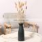 Nordic Minimalist White Black Matte Handmade Ceramic Vase Japanese Zen Stoneware Floral Flower Arrangement Decoration Ornaments