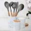 Kitchen Accessories Home and Kitchen Cookware Sets Non Stick Silicone Kitchen Utensils Set with Wood Handle