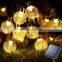 21ft holidays lightings outdoor string lights  outdoor waterproof crystal Ball Decorative solar string lights