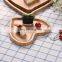 Wholesale Creative Design Restaurant Heart Shaped Bamboo Serving Tray