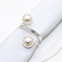 Elegant Pearl Napkin Ring Wedding Dinner Table Accessories Decoration