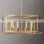 Beckman Round Industrial LED Chandelier Living Room Hotel Ceiling  Home Decor Lighting  Linear Metal Pendant light
