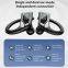 Q8 Tws Bt 5.2 Hanging-ear Earbuds True Wireless Business Headset Waterproof Led Display Ear hook Earphones with Charging Case