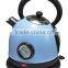 1.8L Metallic spray colour Electric kettle with boil dry protection and 360 degree rotation for home use