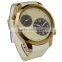 FT1636 High quality stainless steel case back 30m water resistant dual watch