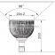 2015 hot 100w high efficiency led high bay light with copper pipe