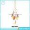Metal Ring Beautiful Feather Dream Catcher Necklace Hollowed Net And Fashion Retro Charm Necklace Wholesale