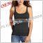 100% cotton plain ladies singlet tops