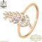 14K Rose Gold Desinger Leaf Rings Jewelry, Diamond Ring Gold Jewelry, Handmade Jewelry, Designer Ring Jewelry, Gold Ring Jewelry